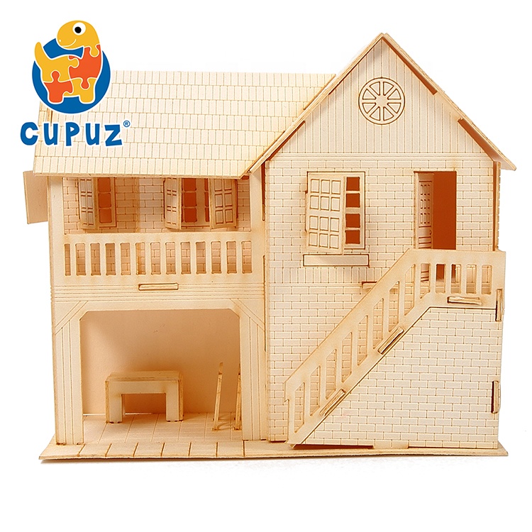 3D Paper Puzzle, Mini DIY Model House Kit Cute Room Educational Toys Jigsaw Puzzles Gift for Children and Adult